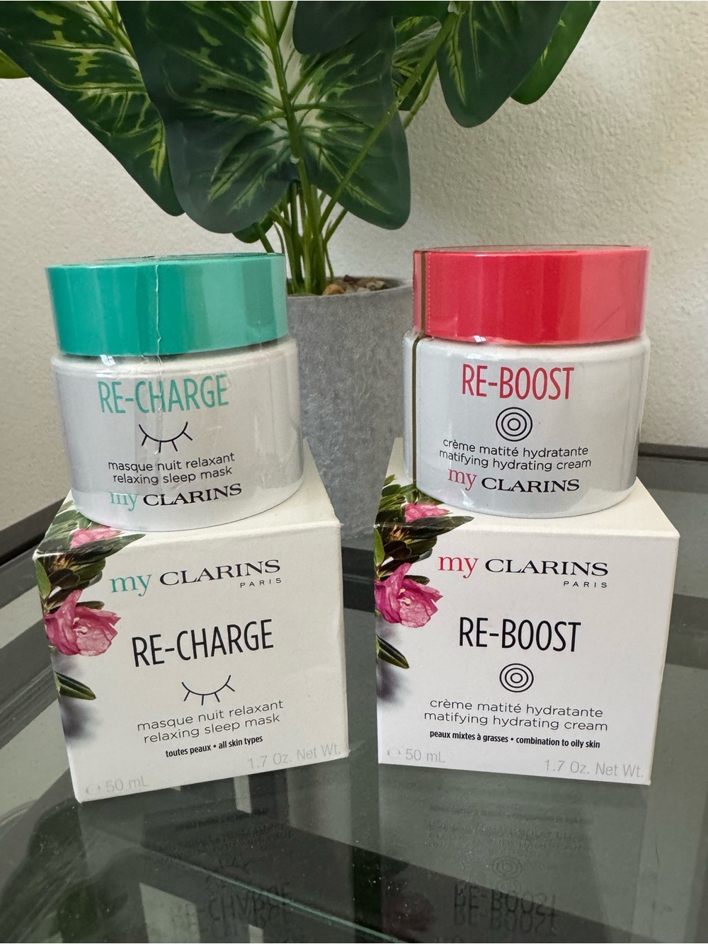 Clarins My Clarins RE-CHARGE & RE-BOOST Creams